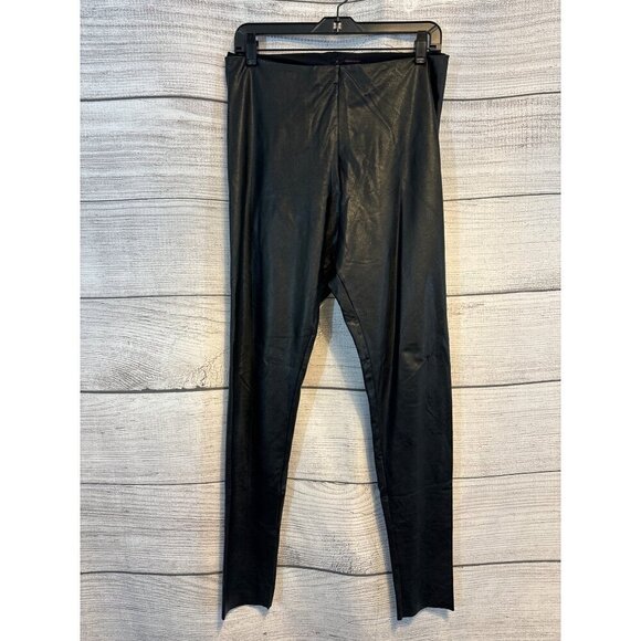 Commando Black Faux Leather Leggings Size XL - Picture 1 of 4